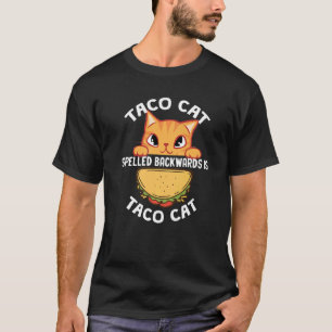 Tacocat Rückwärts Geschrieben Ist Tacocat  Katze P T-Shirt