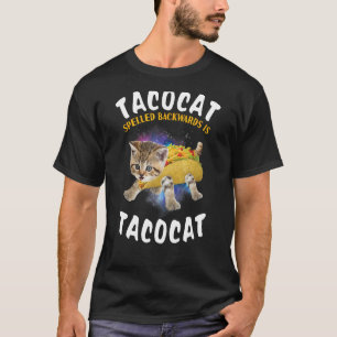 Tacocat Rückwärts Geschrieben Ist Tacocat Katze Un T-Shirt