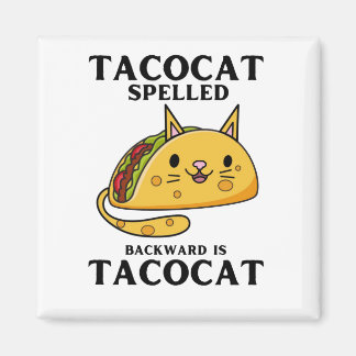 Tacocat rückwärts geschrieben ist Tacocat Magnet