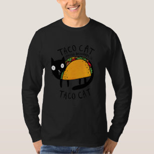 Tacocat Rückwärts Geschrieben Lustige Taco Kat Cin T-Shirt
