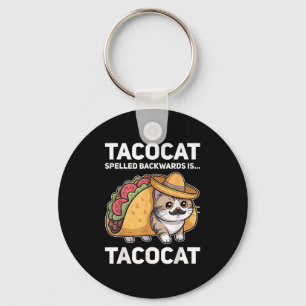 Tacocat rückwärts geschrieben sind Tacocat und Tac Schlüsselanhänger