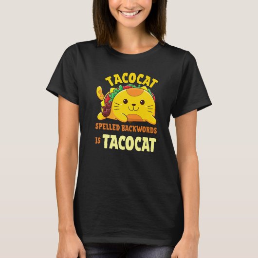 Tacocat rückwärts geschrieben sind Tacocat und Tac T-Shirt (Vorderseite)