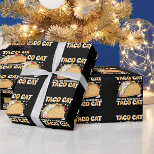 Tacocat Rückwärts Geschrieben Taco Cat Mexikanisch Geschenkpapier