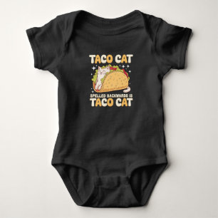 Tacocat Rückwärts Geschrieben Taco Katze Mexikanis Baby Strampler