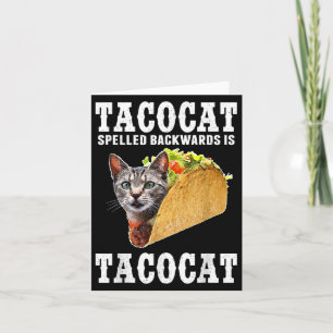 Tacocat rückwärts geschrieben Tacocat Funny Cat Lo Karte