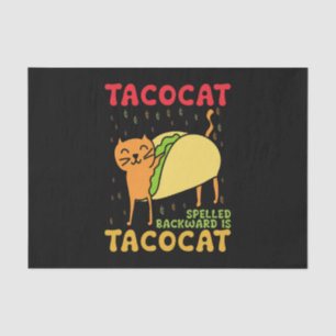 Tacocat Rückwärts Geschrieben Tacos Katzen Cinco D Seidenpapier