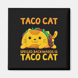 Tacocat-Shirt rückwärts geschrieben Taco Cat Cinco Magnet