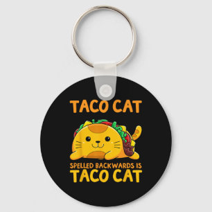 Tacocat-Shirt rückwärts geschrieben Taco Cat Cinco Schlüsselanhänger