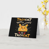 Tacocat Spelled Backwards Cinco de Mayo Cat Taco Karte (Gelbe Blume)