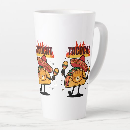 Tacocat Spelled Backwards Is Tacocat Milchtasse (Rechte Ecke)