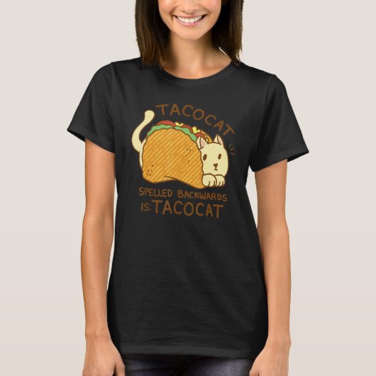 Tacocat spelled backwards taco cat Cute T-Shirt (Vorderseite)