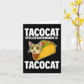 Tacocat Spelling Backed Funny Cat Geschenke Männer Karte (Gelbe Blume)