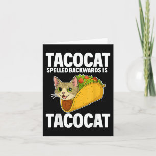 Tacocat Spelling Backed Funny Cat Geschenke Männer Karte
