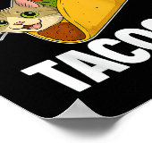 Tacocat Spelling Backed Funny Cat Geschenke Männer Poster (Ecke)