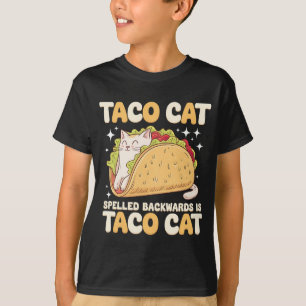 Tacocat-Spur rückwärts Taco Katze mexikanisch T-Shirt