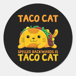 Tacocat Spürte Kekse Shirt Cat Cinco De Ma Runder Aufkleber