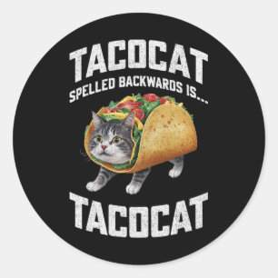 Tacocat zurückgeschrieben ist Tacocat Shirt Taco C Runder Aufkleber