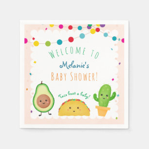 Tacokampf ein Baby - Fiestathema-Babyparty Serviette