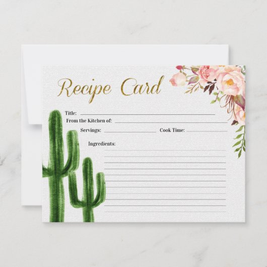 Tacokampf Liebe-Brautparty-Rezept-Karte Einladung (Vorderseite)