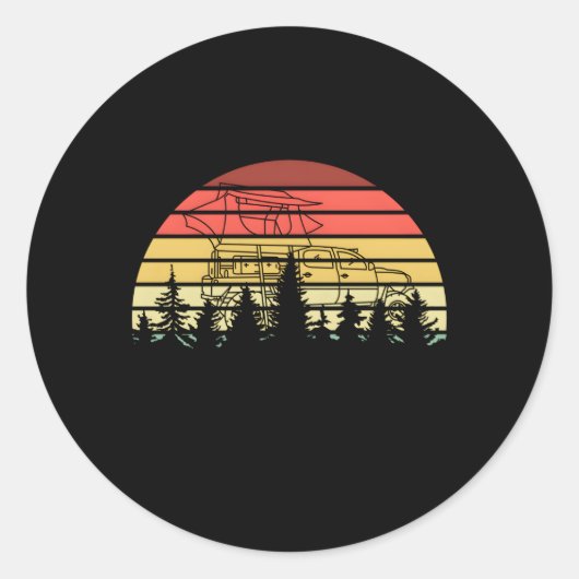 Tacom-Überlandung Runder Aufkleber (Vorderseite)