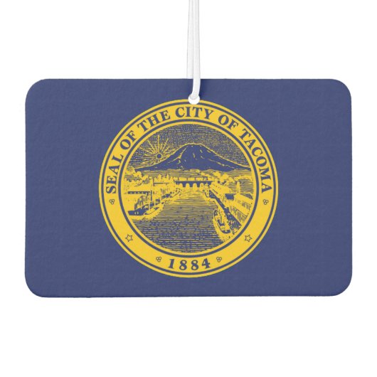 Tacoma City Flag Autolufterfrischer (Vorderseite)