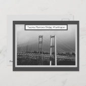 Tacoma Narrows Bridge Postcard Postkarte (Vorne/Hinten)