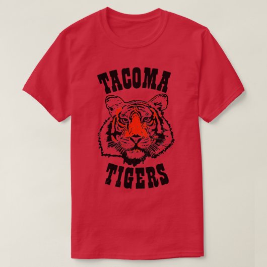 Tacoma Tigers MiLB Team FadedDistressed Style1 T-Shirt (Design vorne)