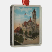 Tacoma, WA - Ansicht des Pierce County Ornament Aus Metall (Rechts)