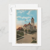 Tacoma, WA - Ansicht von Pierce Landkreis Court Ho Postkarte (Vorne/Hinten)