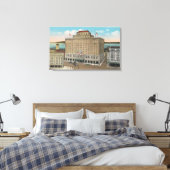 Tacoma, WA - Aussicht auf das Hotel Winthrop Leinwanddruck (Insitu (Schlafzimmer))