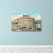 Tacoma, WA - Aussicht auf das Hotel Winthrop Leinwanddruck (Insitu (Holzboden))