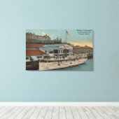 Tacoma, WA - Aussicht auf die Stadt Leinwanddruck (Insitu (Holzboden))