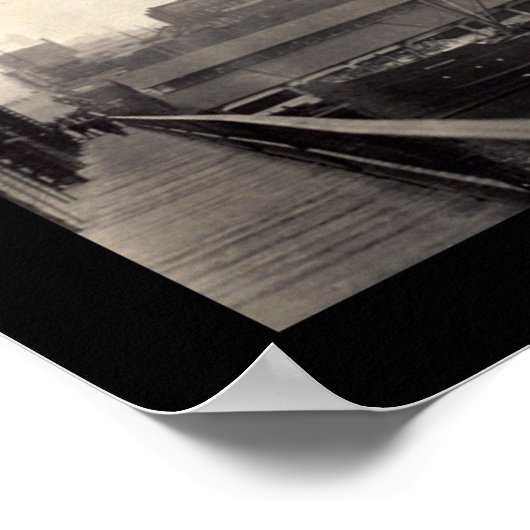 Tacoma WA Ships Foto 1908 Poster (Ecke)