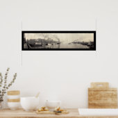 Tacoma WA Ships Foto 1908 Poster (Küche)