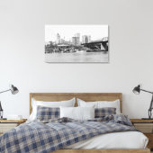 Tacoma, WA - Skyline View Downtown Leinwanddruck (Insitu (Schlafzimmer))