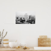 Tacoma, WA Skyline View vom Winthrop Hotel Poster (Küche)