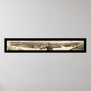 Tacoma, WA Tide Flats Foto 1919 Poster