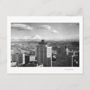 Tacoma, WA View of Rainier from Medical Arts Postkarte