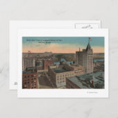 Tacoma, WA - Vogelblick in der Innenstadt Postkarte (Vorne/Hinten)