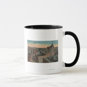Tacoma, WA - Vogelblick in der Innenstadt Tasse
