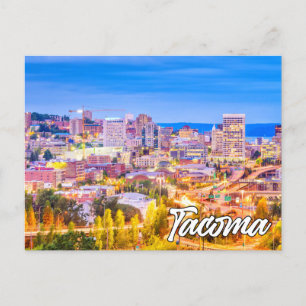 Tacoma, Washington, bei Sunset Postkarte