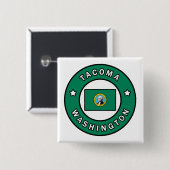 Tacoma Washington Button (Vorne & Hinten)
