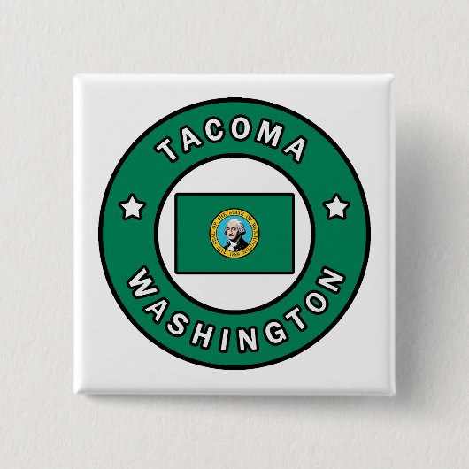 Tacoma Washington Button (Vorderseite)