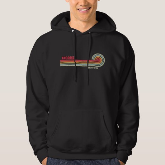 Tacoma Washington City Staat Hoodie (Vorderseite)