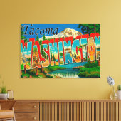 Tacoma, Washington - Großbuchstaben 2 Leinwanddruck (Insitu (Wohnzimmer))