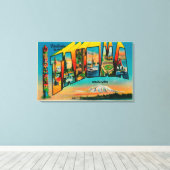 Tacoma, Washington - Große Briefmarkenszenen Leinwanddruck (Insitu (Holzboden))