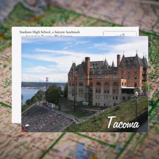 Tacoma, Washington Historic Sehenswürdigkeit Trave Postkarte