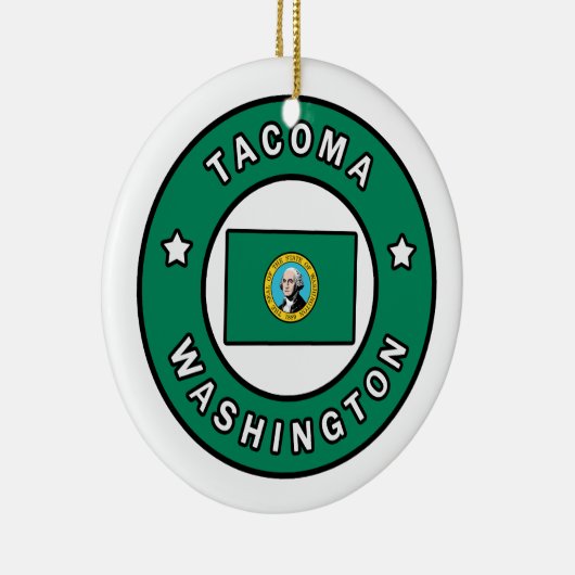 Tacoma Washington Keramik Ornament (Rechts)