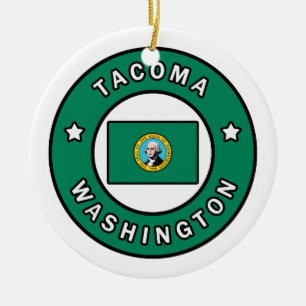 Tacoma Washington Keramik Ornament