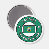 Tacoma Washington Magnet (Vorderseite/Rückseite)
